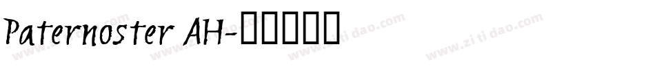Paternoster AH字体转换